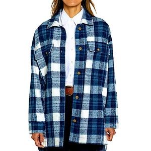 BANANA REPUBLIC BRUSHED FLANNEL SHIRT JACKET